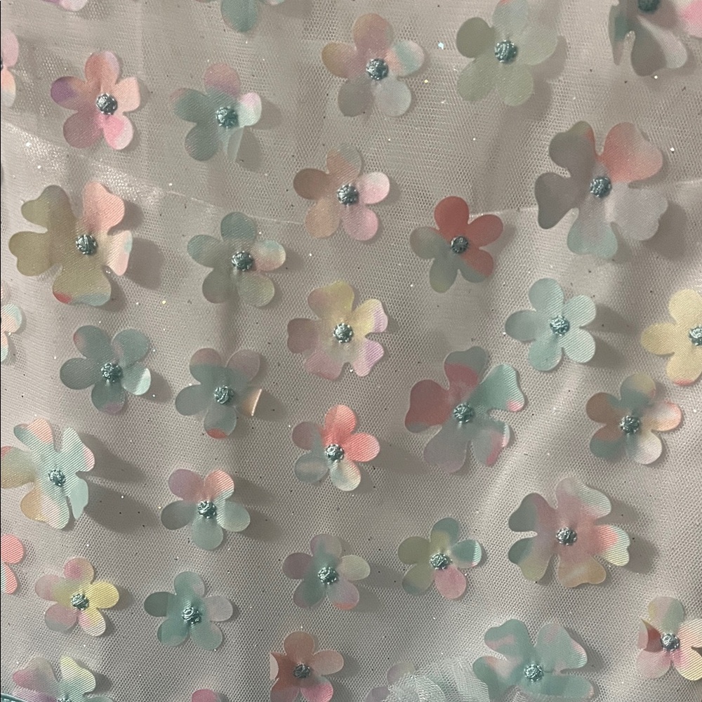 Jona Michelle Pastel Floral and Blue Dress - Picture 2 of 8